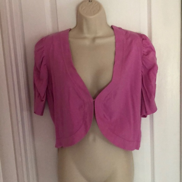 INC International Concepts Sweaters - Pink INC Shrug with Front Clasp